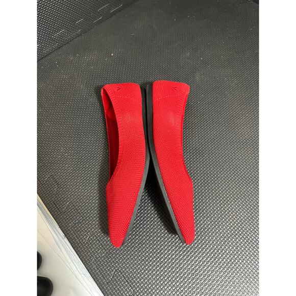 VIVAIA Pointed Toe Ballet Flats Aria 5 Ruby Red Slip On Shoes‎ Womens 36.5 US 6 - Picture 5 of 8